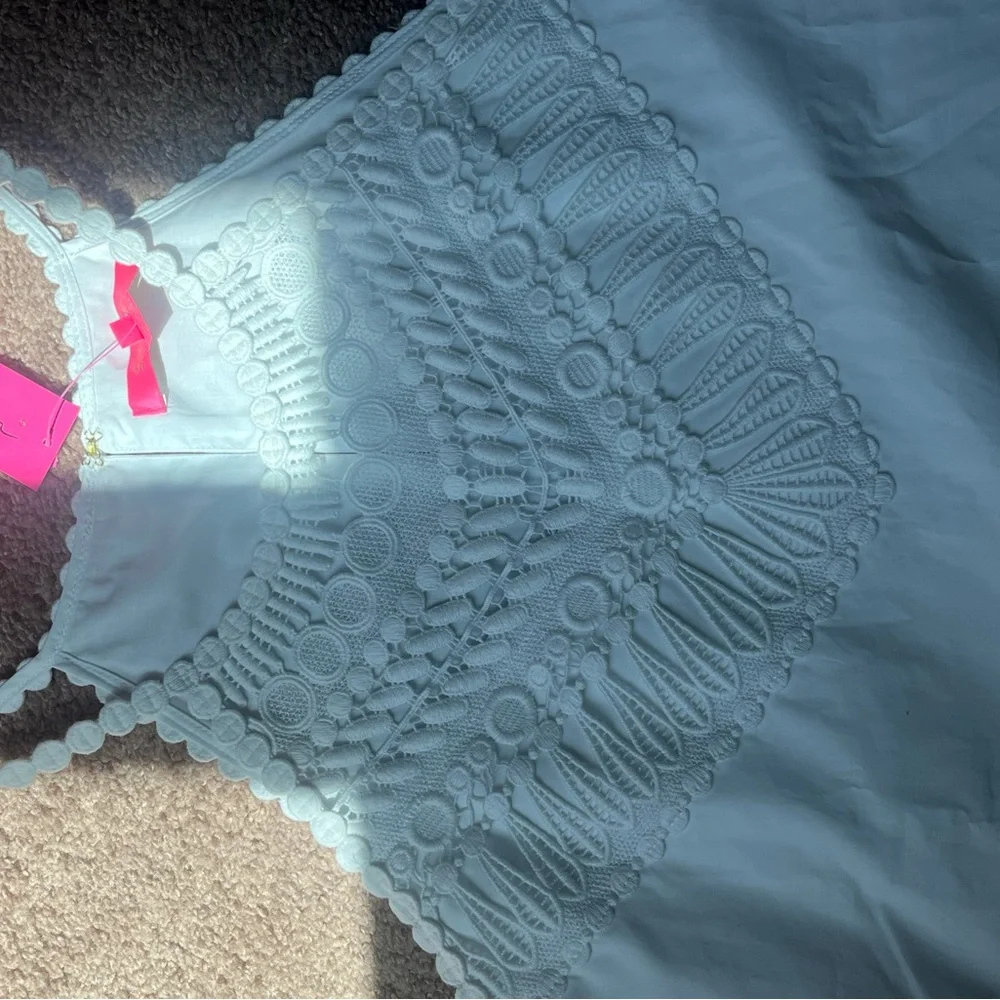 Lilly Pulitzer White NWT Britt Halter Tank Top size 10 - Picture 4 of 9